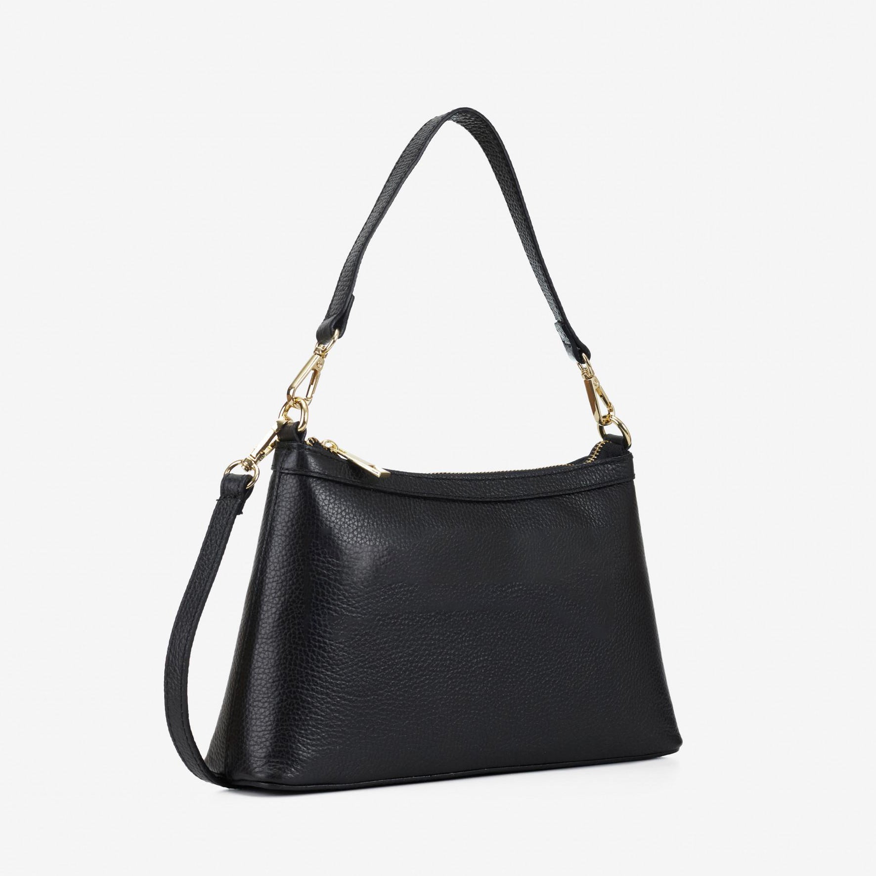 Lucia Textured Leather Shoulder Bag