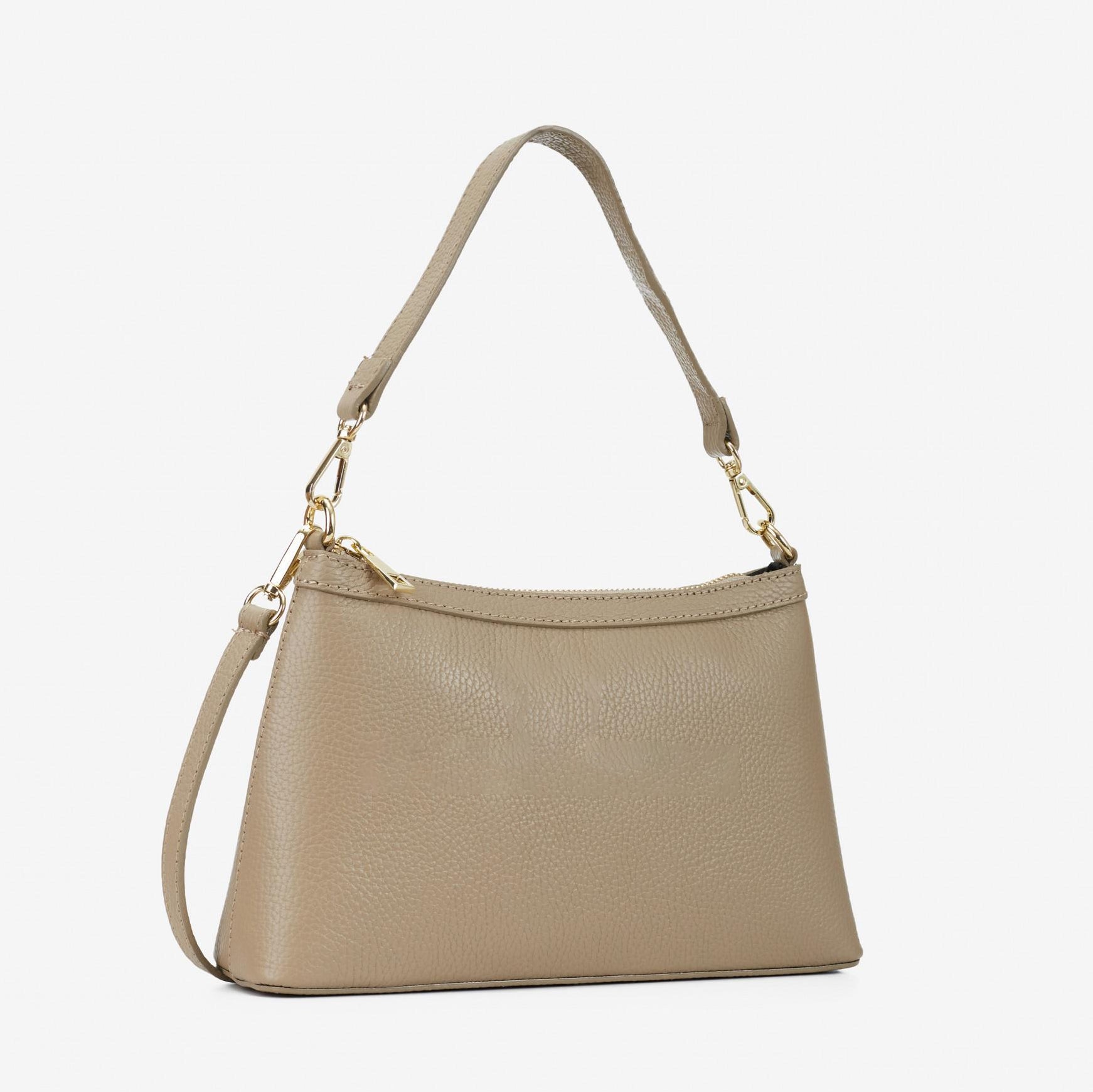 Lucia Textured Leather Shoulder Bag
