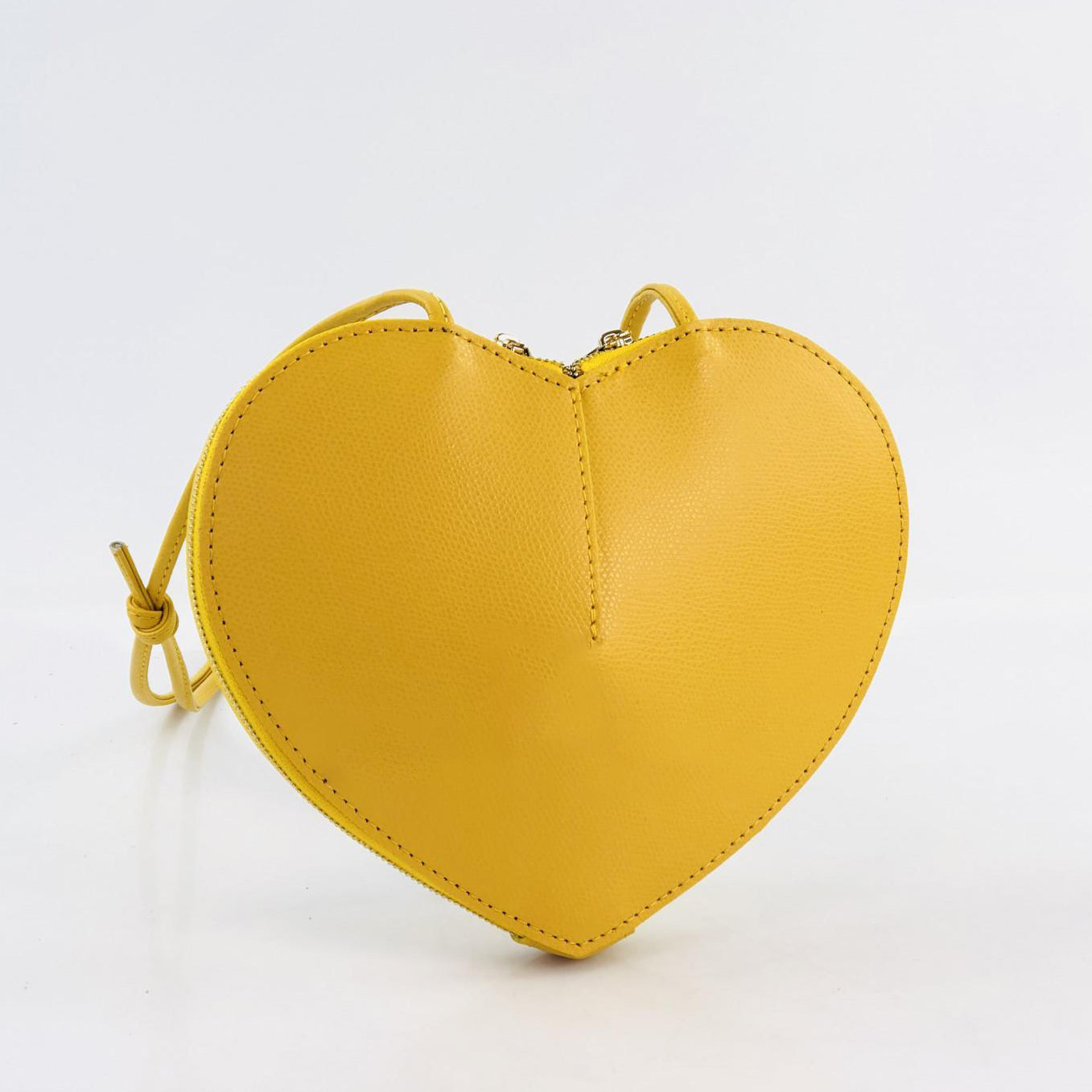 Amore Textured Leather Heart Bag