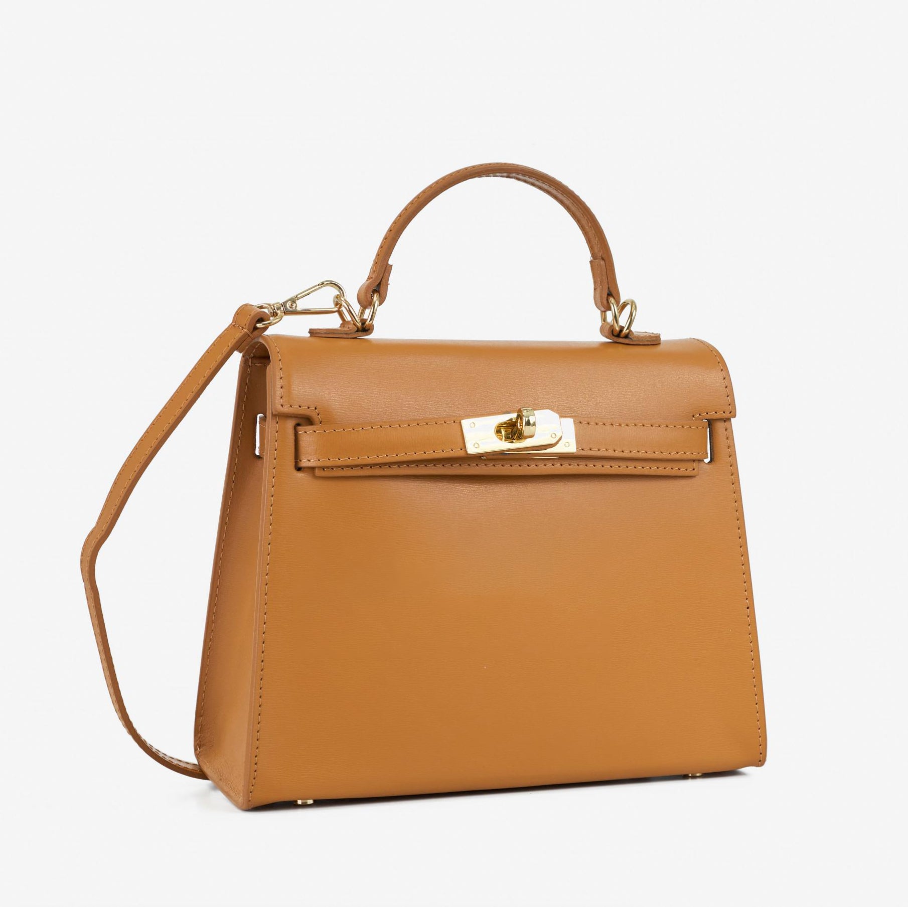 Verona Structured Top Handle Bag