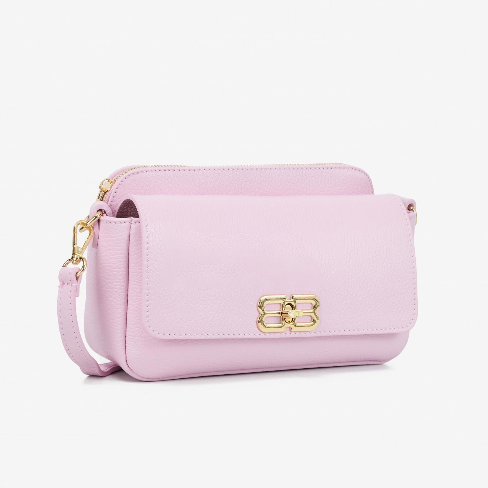 Clarissa Textured Leather Shoulder Bag