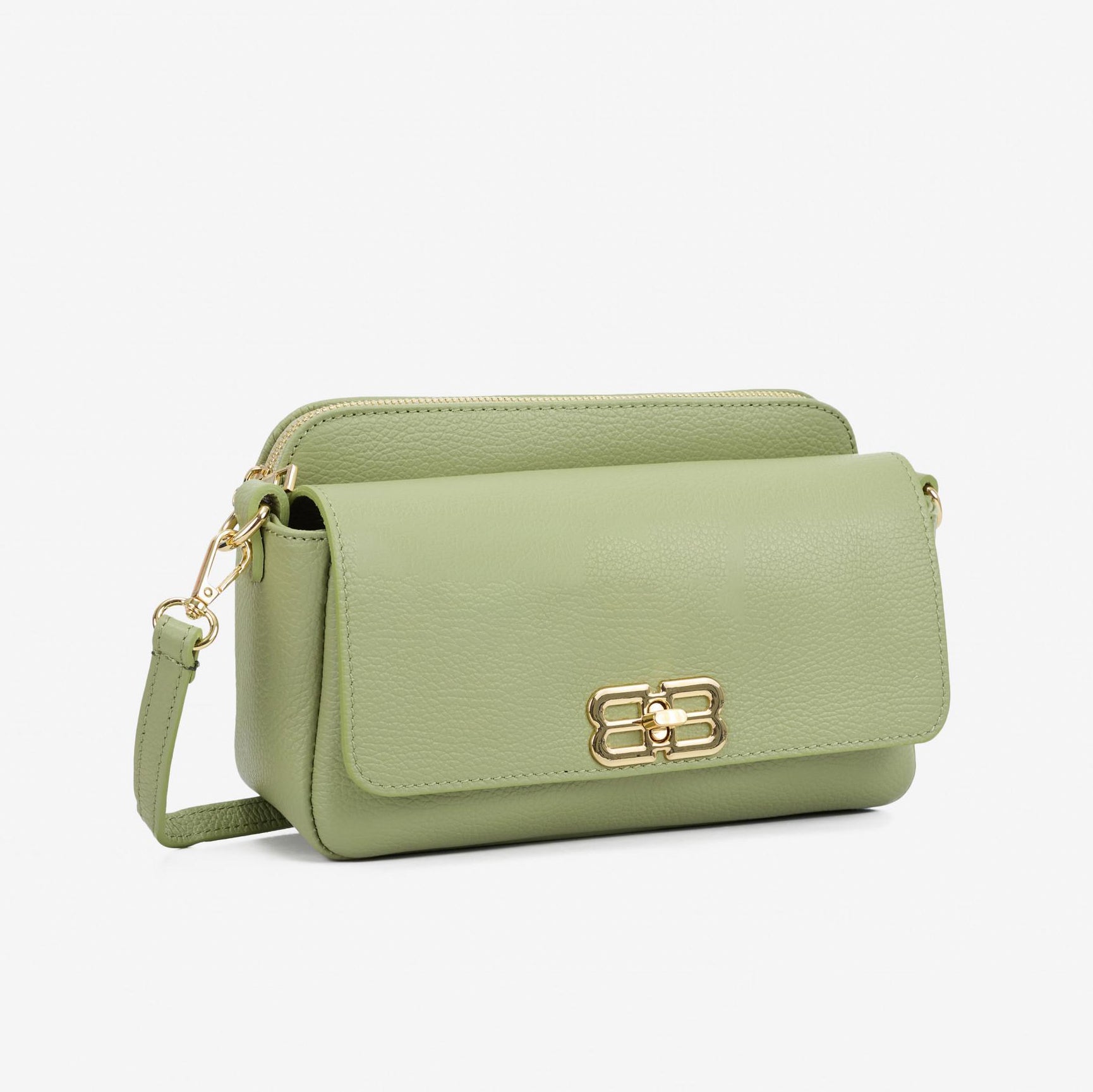 Clarissa Textured Leather Shoulder Bag