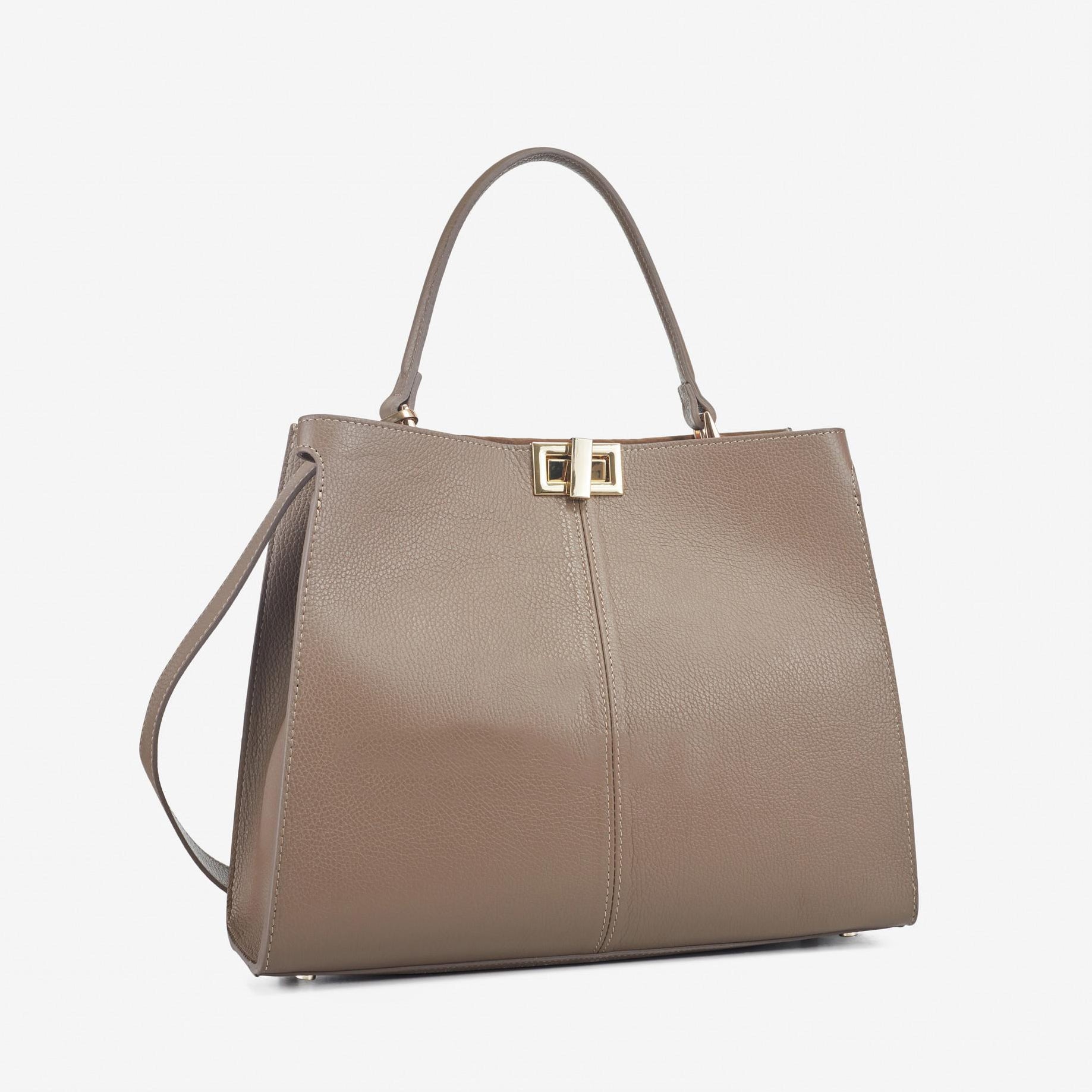 Bianca Structured Leather Shopper